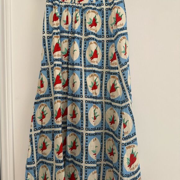 Rhode Aaron Midi Skirt in Lal Mirchi XS NWT - Picture 8 of 10